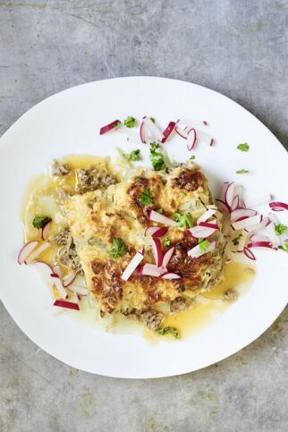 Bayerischer Hack-Krautkuchen Bayerischer Hack-Krautkuchen