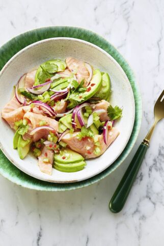 Lachs-Ceviche mit Avocado Lachs-Ceviche mit Avocado