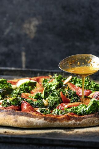 Grünkohl-Ricotta-Pizza Grünkohl-Ricotta-Pizza