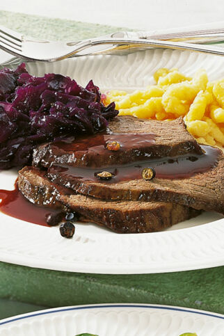 Rehkeule mit Holundersauce Rehkeule mit Holundersauce