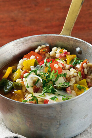 Paprika-Graupen-Eintopf Paprika-Graupen-Eintopf