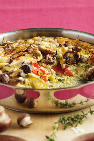 Pilz-Frittata mit Lauch Pilz-Frittata mit Lauch