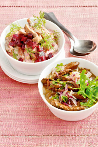 Geschnetzeltes mit roter Bete Geschnetzeltes mit roter Bete