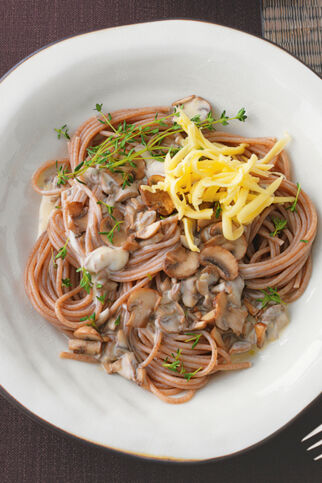 Spaghetti mit Pilzsauce Spaghetti mit Pilzsauce