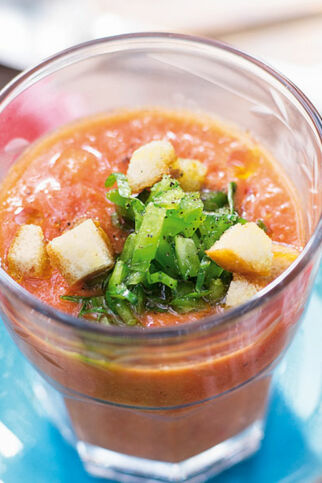 Kalte Gemüsesuppe ‒ fast wie Gazpacho ... Kalte Gemüsesuppe ‒ fast wie Gazpacho ...