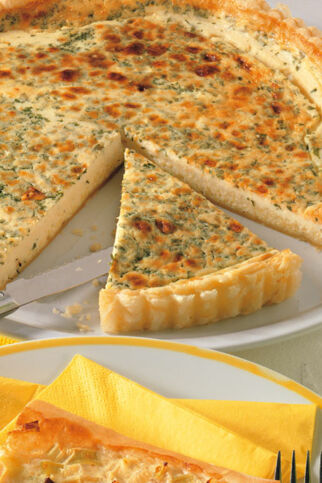 Blätterteigquiche mit Käse Blätterteigquiche mit Käse