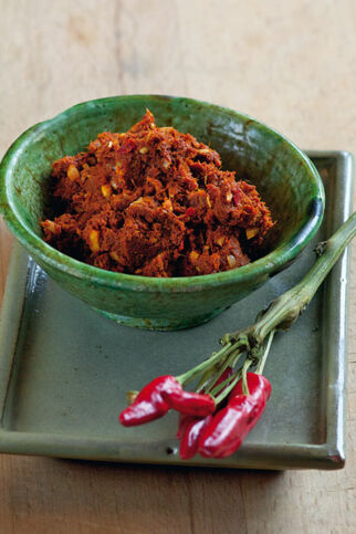 Harissa – scharfe Paprikapaste Harissa – scharfe Paprikapaste