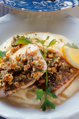 Zanderfilet mit Nusskruste Zanderfilet mit Nusskruste