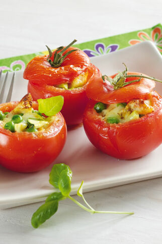 Gefüllte Tomaten mit Mozzarella Gefüllte Tomaten mit Mozzarella