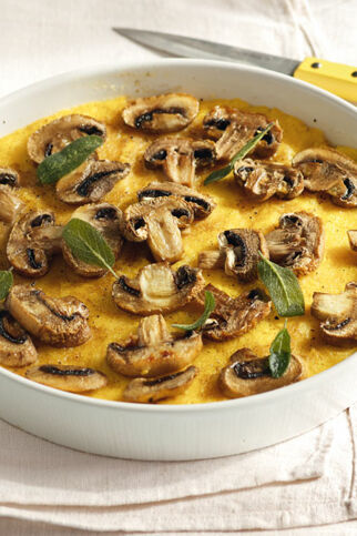 Polenta-Schnitten mit Pilzen Polenta-Schnitten mit Pilzen