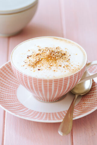 Malzkaffee mit Zimt-Nuss-Schaum Malzkaffee mit Zimt-Nuss-Schaum