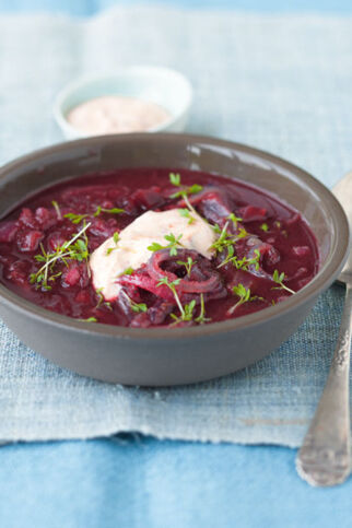 Rote Zwiebel-Suppe Rote Zwiebel-Suppe