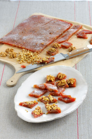 Quitten-Walnuss-Konfekt Quitten-Walnuss-Konfekt