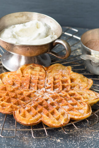 Crème-fraîche-Waffeln Crème-fraîche-Waffeln