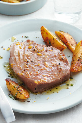 Thunfisch mit Rosmarinkartoffeln Thunfisch mit Rosmarinkartoffeln