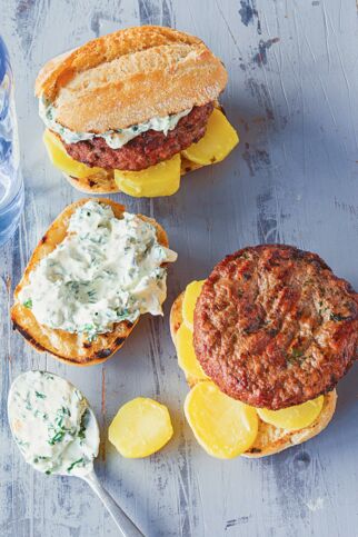 Frankfurter-Grüne-Soße-Burger Frankfurter-Grüne-Soße-Burger