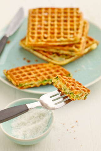 Spinat-Ziegenkäse-Waffeln Spinat-Ziegenkäse-Waffeln