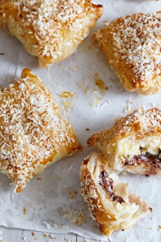 Schoko-Bananen-Taschen Schoko-Bananen-Taschen