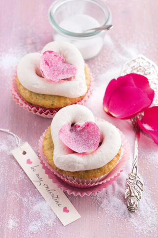 Pistazien-Herz-Cupcakes Pistazien-Herz-Cupcakes