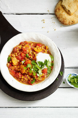 Linsencurry mit Paprika Linsencurry mit Paprika