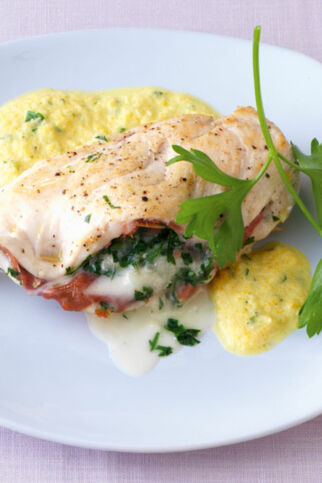 Hähnchen-Cordon-bleu mit Gorgonzola Hähnchen-Cordon-bleu mit Gorgonzola