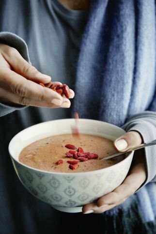 Amarant-Porridge mit Goji-Beeren-Power Amarant-Porridge mit Goji-Beeren-Power