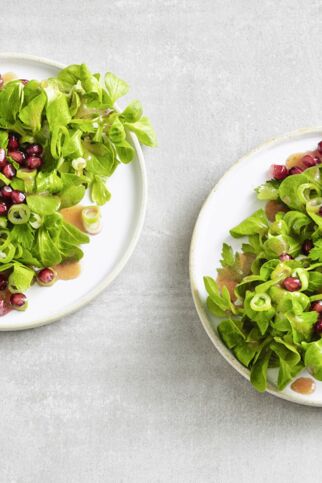 Feldsalat mit Granatapfel Feldsalat mit Granatapfel