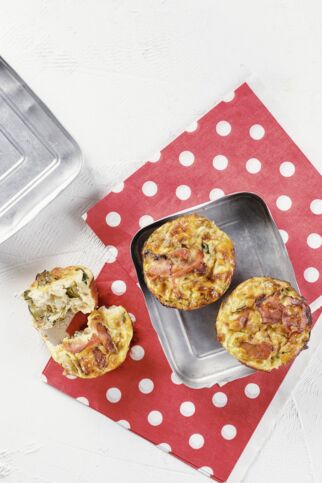 Mini-Quiches mit Pilzen und Zucchini Mini-Quiches mit Pilzen und Zucchini