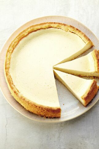 Käsekuchen mit Mandelboden Käsekuchen mit Mandelboden