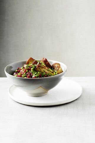 Gemüsegerste mit Räuchertofu Gemüsegerste mit Räuchertofu