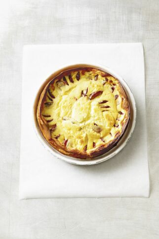 Versunkener Zwetschgen-Käsekuchen Versunkener Zwetschgen-Käsekuchen