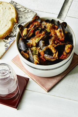 Miesmuscheln in Tangoa-Sauce Miesmuscheln in Tangoa-Sauce