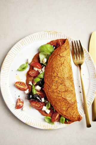 Tomaten-Pfannkuchen Tomaten-Pfannkuchen