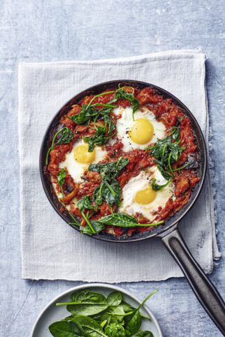 Shakshuka mit Spinat Shakshuka mit Spinat