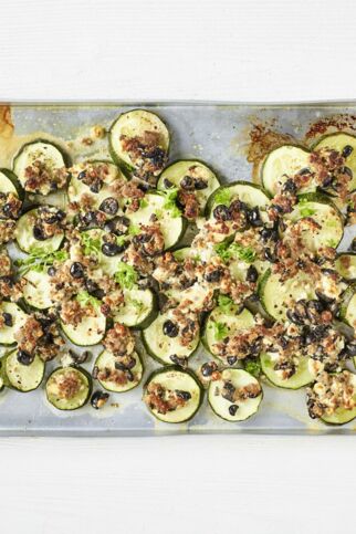 Zucchini-Brät-Blech Zucchini-Brät-Blech