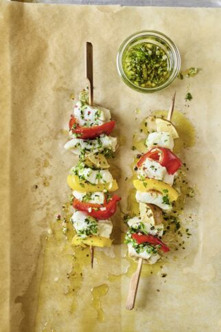 Fischspieße mit Chimichurri Fischspieße mit Chimichurri