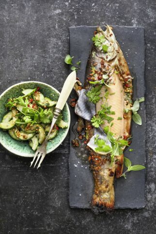 Gebackener Saibling Asia-Style Gebackener Saibling Asia-Style