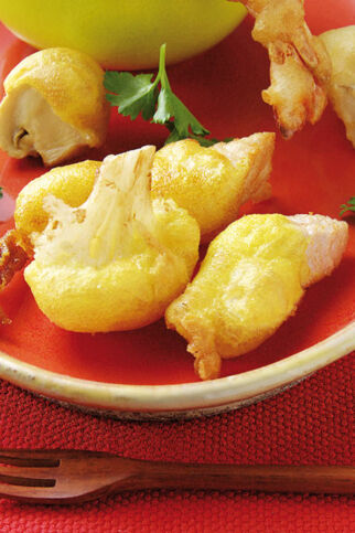 Pute in Kurkuma-Bierteig Pute in Kurkuma-Bierteig