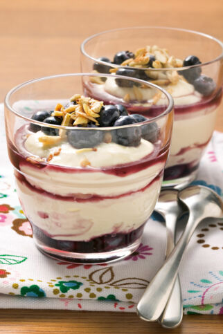 Heidelbeer-Quarkspeise Heidelbeer-Quarkspeise