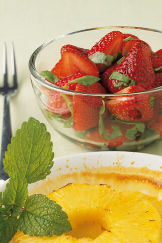 Basilikum-Erdbeeren Basilikum-Erdbeeren