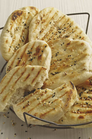 Sesamfladen vom Grill Sesamfladen vom Grill