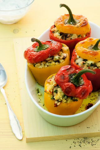 Gefüllte Couscous-Paprika Gefüllte Couscous-Paprika
