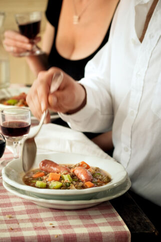 Italienischer Linseneintopf mit Salsicce Italienischer Linseneintopf mit Salsicce