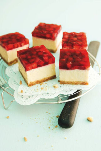 Cheesecake mit Erdbeeren Cheesecake mit Erdbeeren