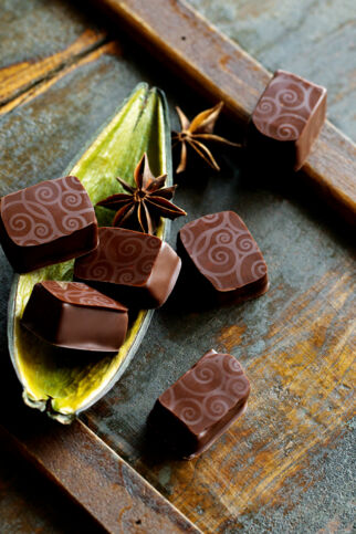 Zwetschgenpralinen mit Anis Zwetschgenpralinen mit Anis