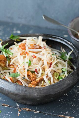 Reisnudeln mit scharfem Tofu Reisnudeln mit scharfem Tofu
