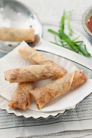 Frittierte Frühlingsrollen Frittierte Frühlingsrollen