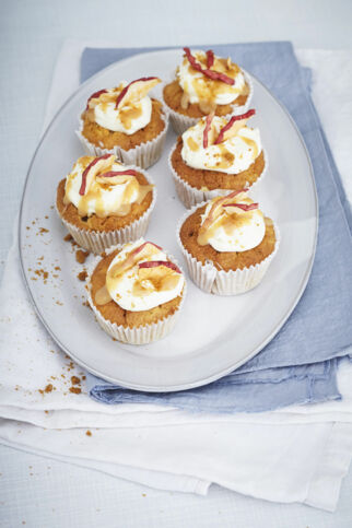 Apfelmus-Cupcakes mit Toffee-Top Apfelmus-Cupcakes mit Toffee-Top