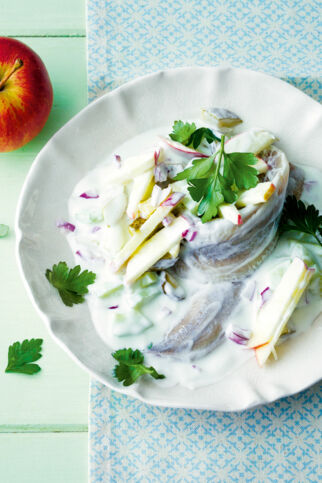 Matjes in bunter Joghurtcreme Matjes in bunter Joghurtcreme