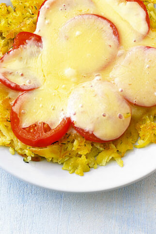 Käse-Rösti rot-weiß Käse-Rösti rot-weiß